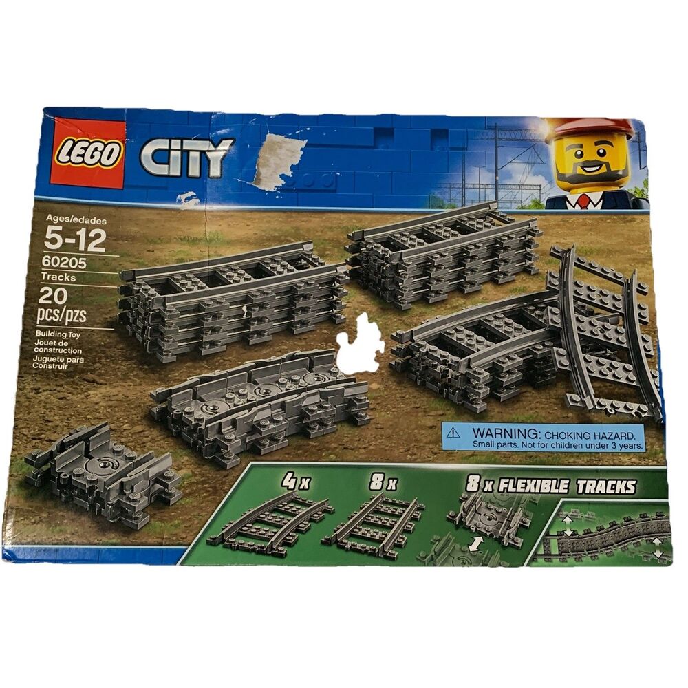 LEGO City Passenger Train System Track Building Kit 60205 20 Pieces NEW